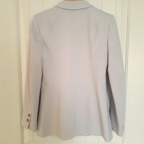 Simona Corsellini Wool Two-Button Blazer Gray Size 40/Size 4 - Picture 2 of 14